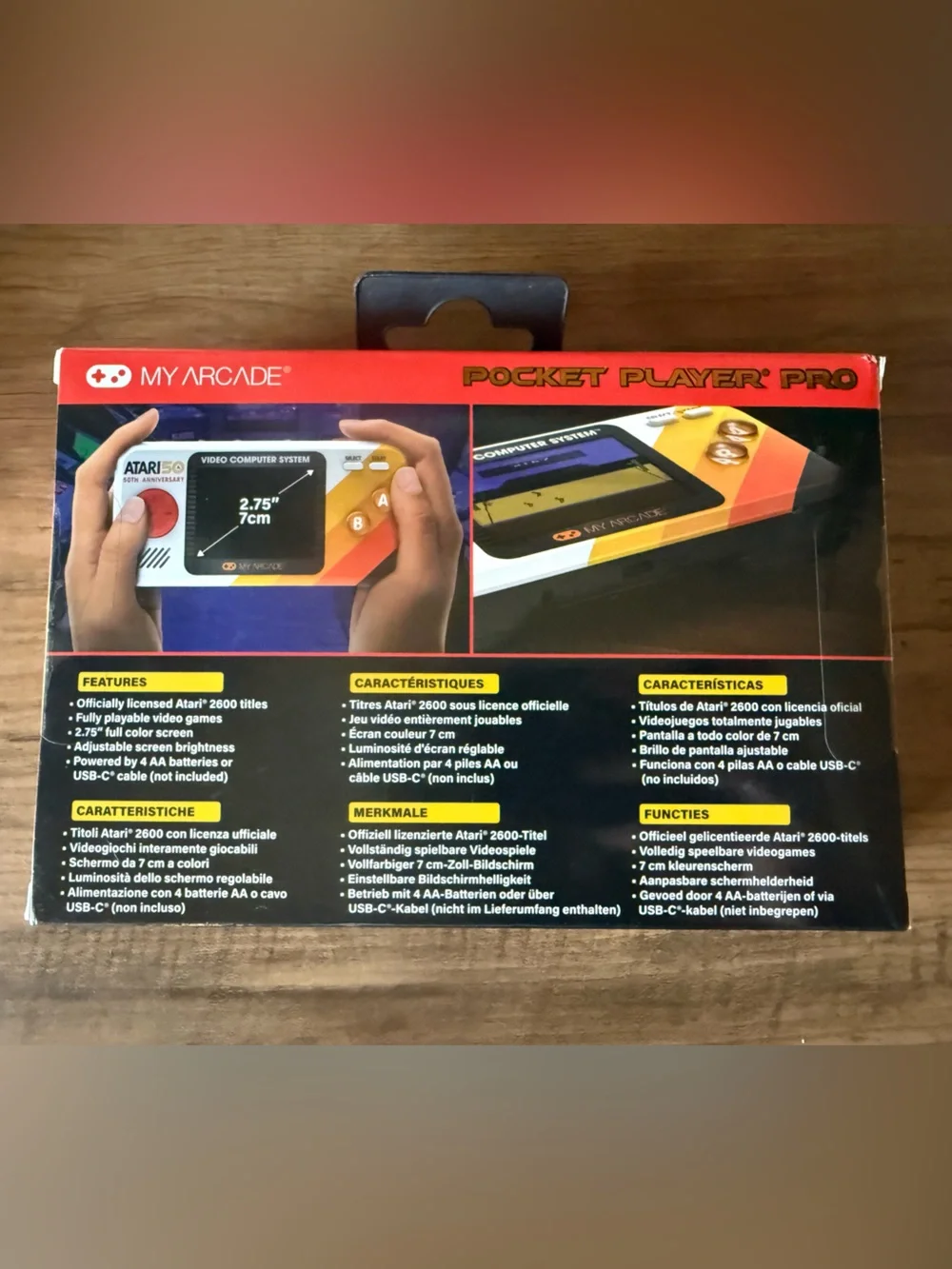 Atari Pocket Player Pro Portable Gaming System by My Arcade- 100 games